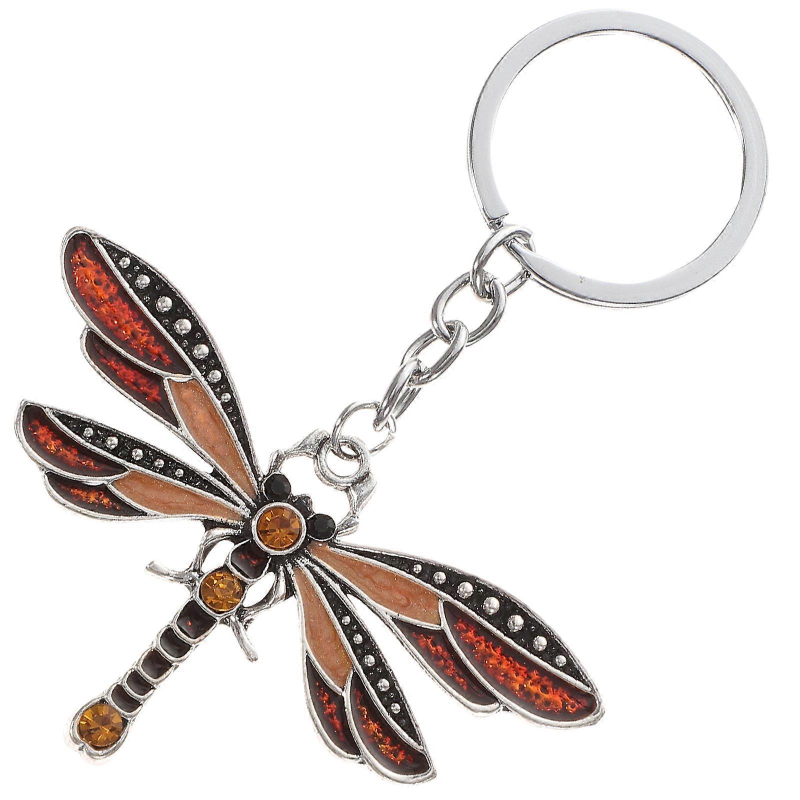 Golden Dragonfly Key Key Chain 4Pcs for Backpack Charm