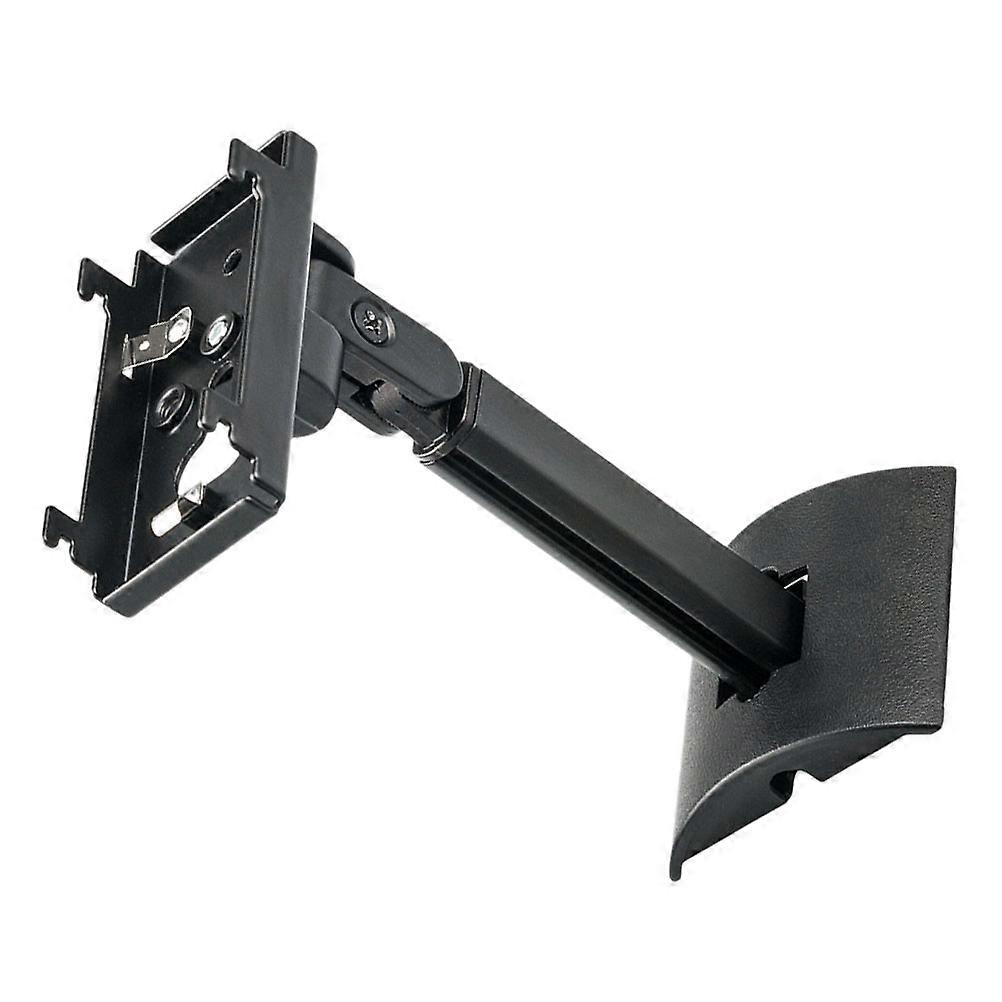 Black Speaker Holder Wall Mount for Mounting Use 2Pcs Plastic and Metal Bracket