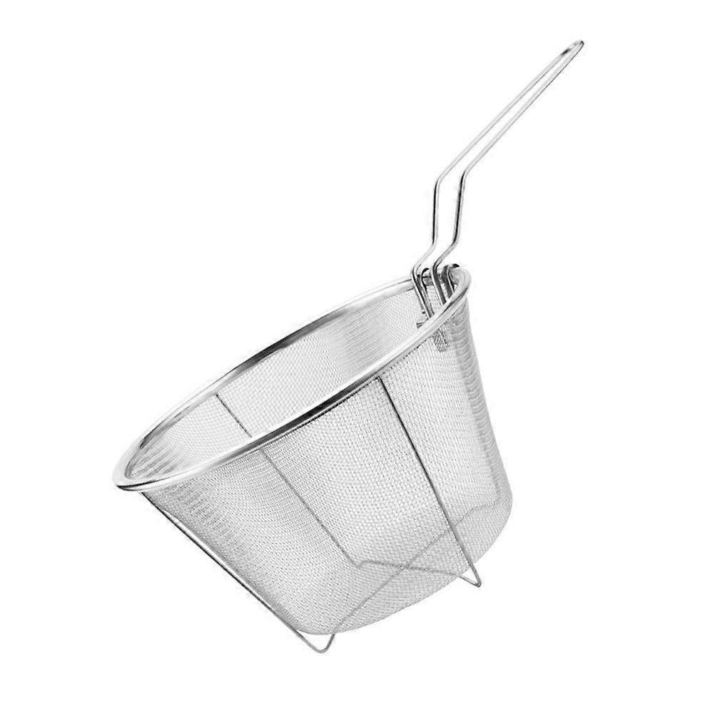 Folding Fry Basket Stainless Steel Fry Basket for Home 2Pcs Practical