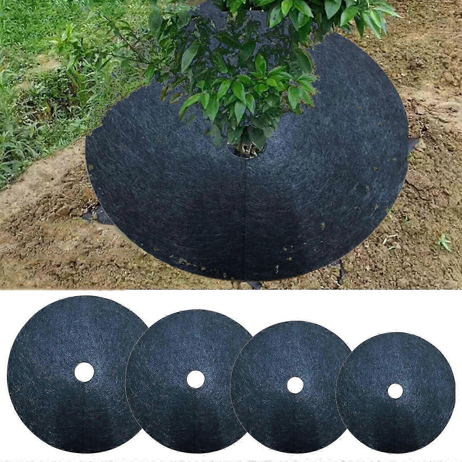12pcs Mulch Ring Tree Protector matter Disc Busk Tree Guard Weeding Pad, forfremmelse