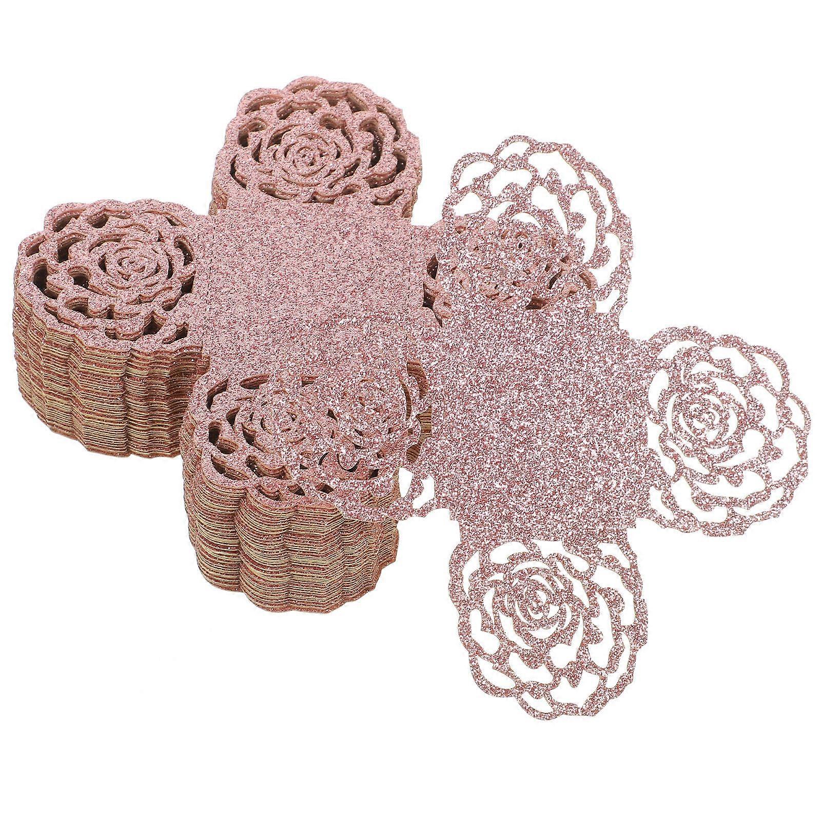 Chocolate Packaging Tray Truffle Cups for Storage Use 200Pcs Pink Paper