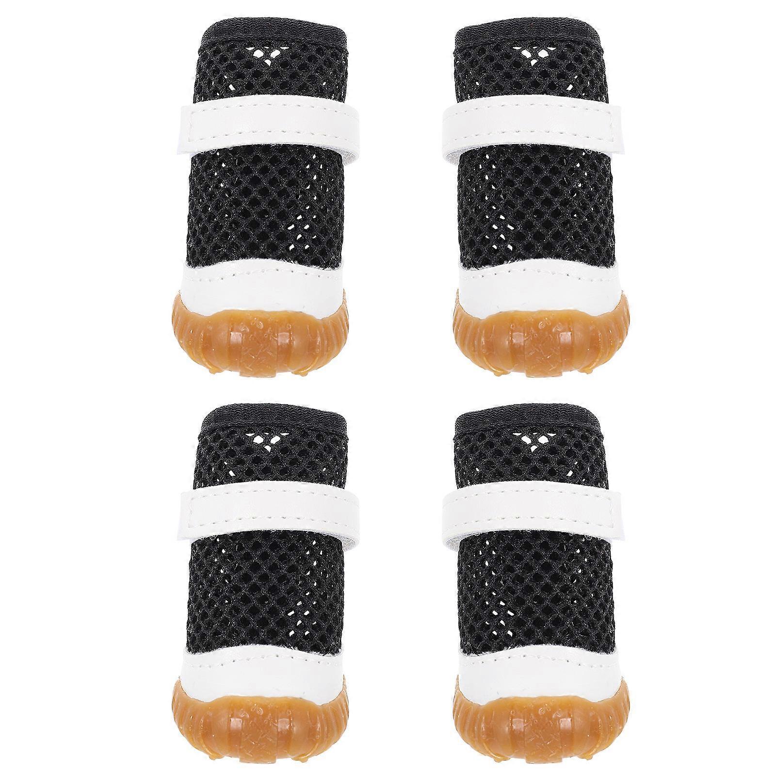 Summer Puppy Boot Dog Walking Boots Square Toe Hollow Mesh Design
