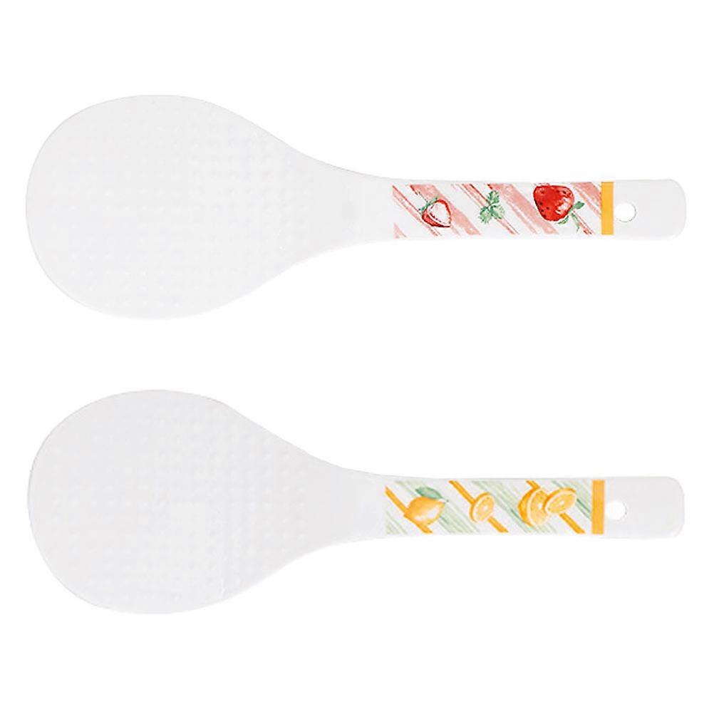 Kitchen Rice Scoop Ceramic Spoon for Kitchen Use 4Pcs Household Rice Spoon