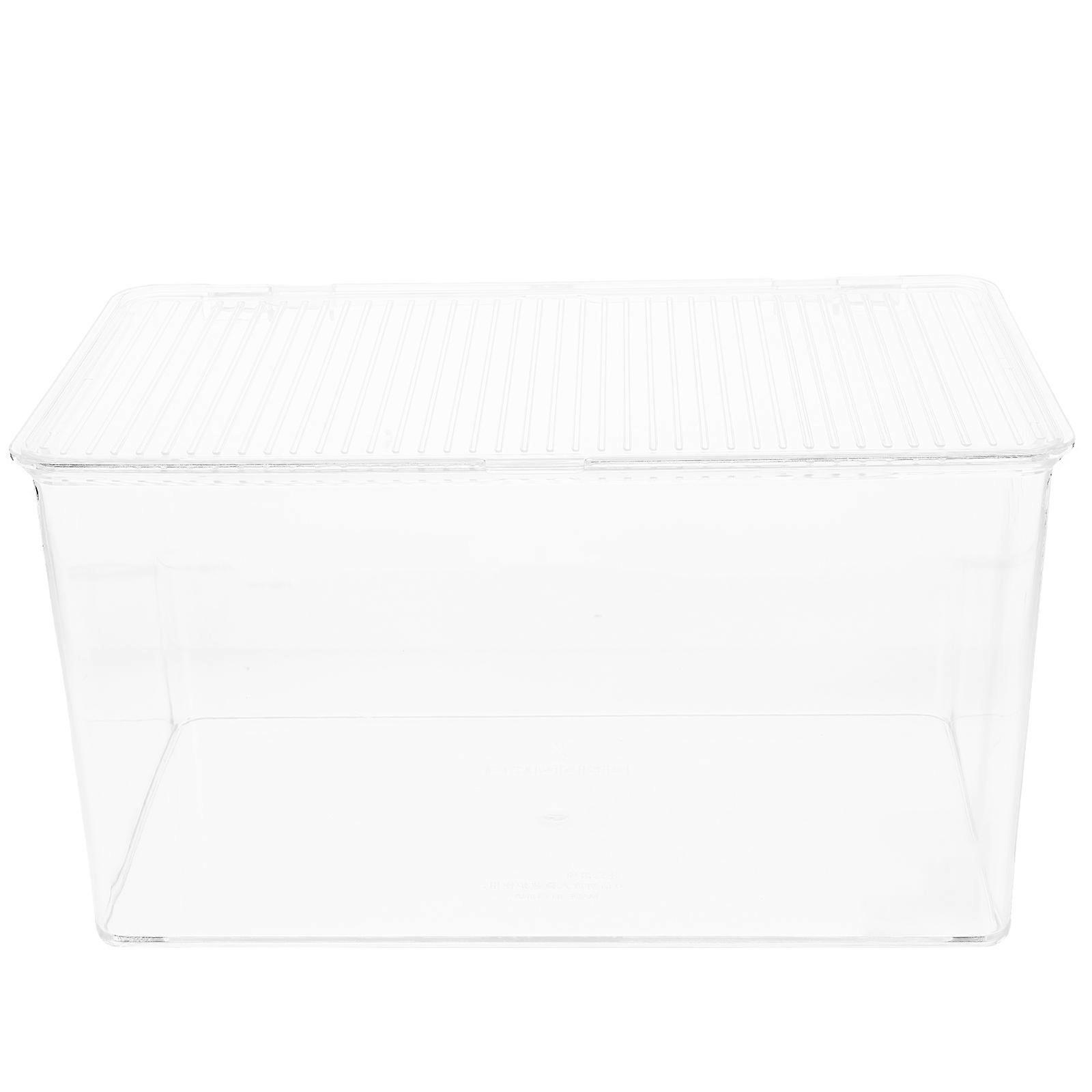 Sundries Organizer Clear Storage Box for Storage 2Pcs with Convenient Lid