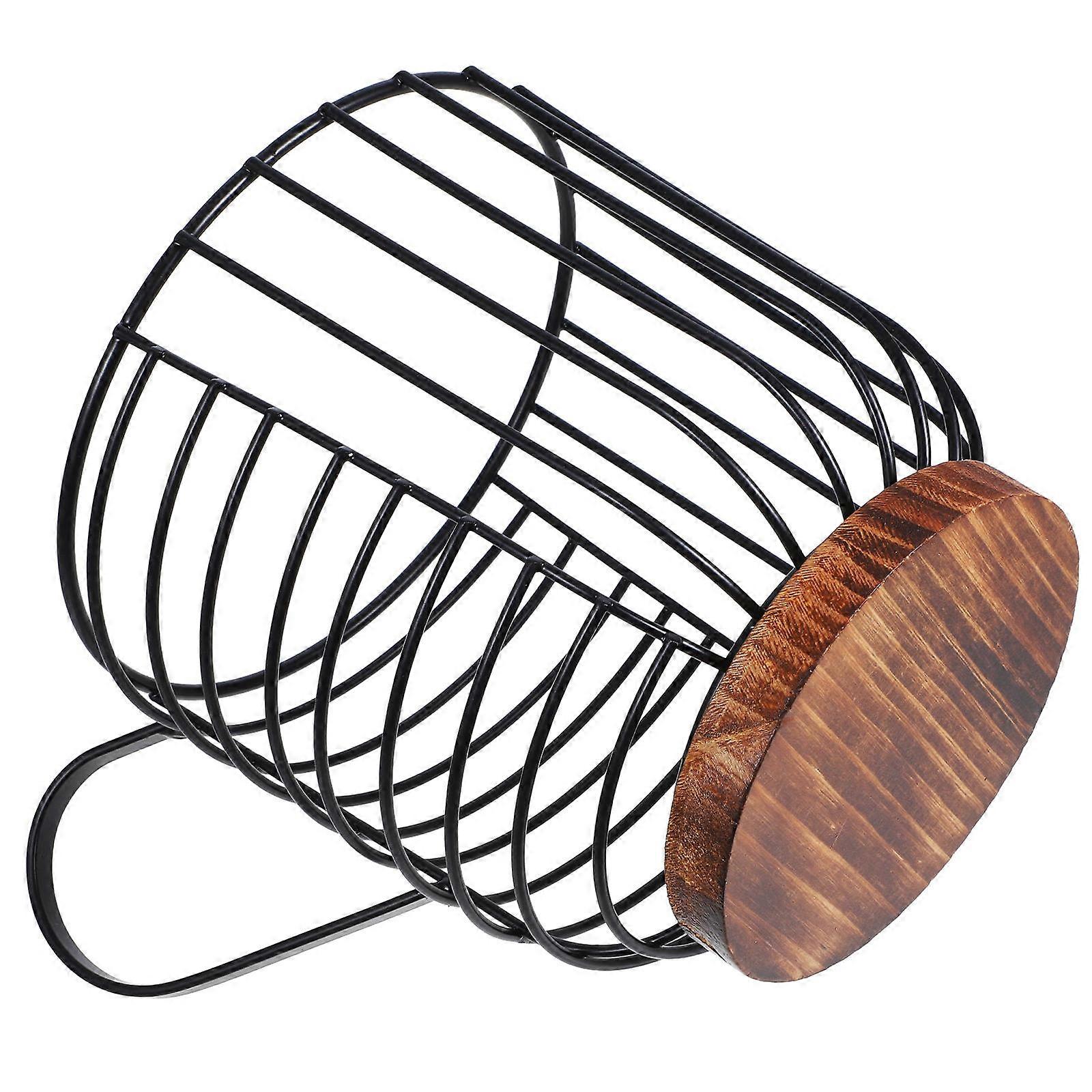 Coffee Storage Basket Iron Organizer for Home Use 3Pcs