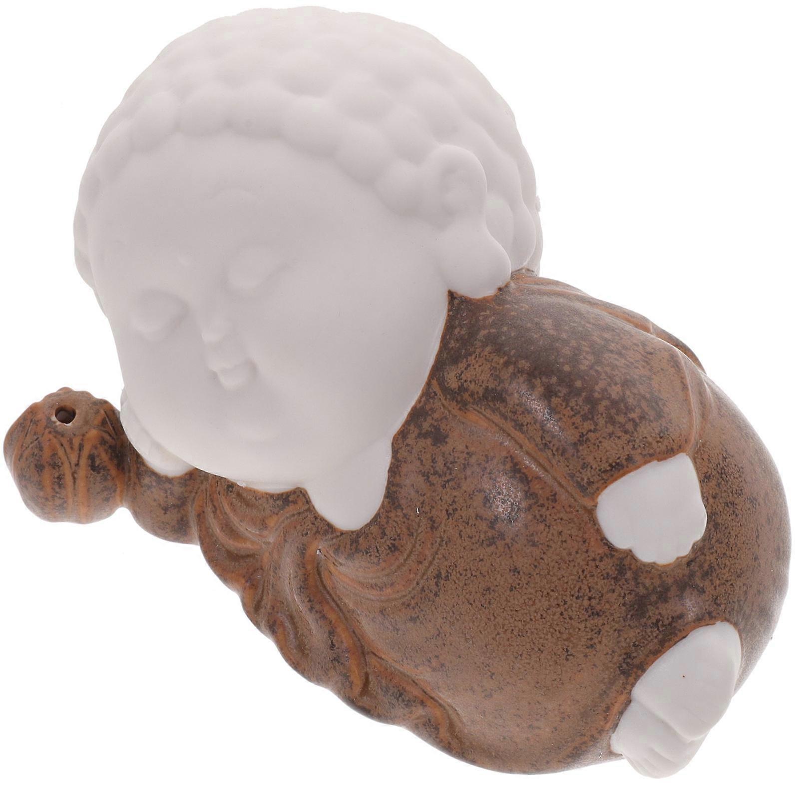 Ceramic Incense Stick Burner for Study Room 5Pcs Buddha Design Set