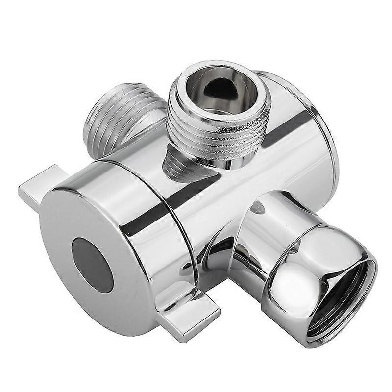 1/2 inch 3-Way T-adapter Diverter Valve Adjustable Shower Head