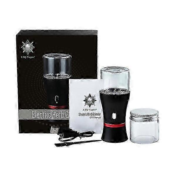 Elektrisk örtkvarn, USB-uppladdningsbar, 2-pack 50 ml glaskammare för örter - perfekt för dagligt bruk