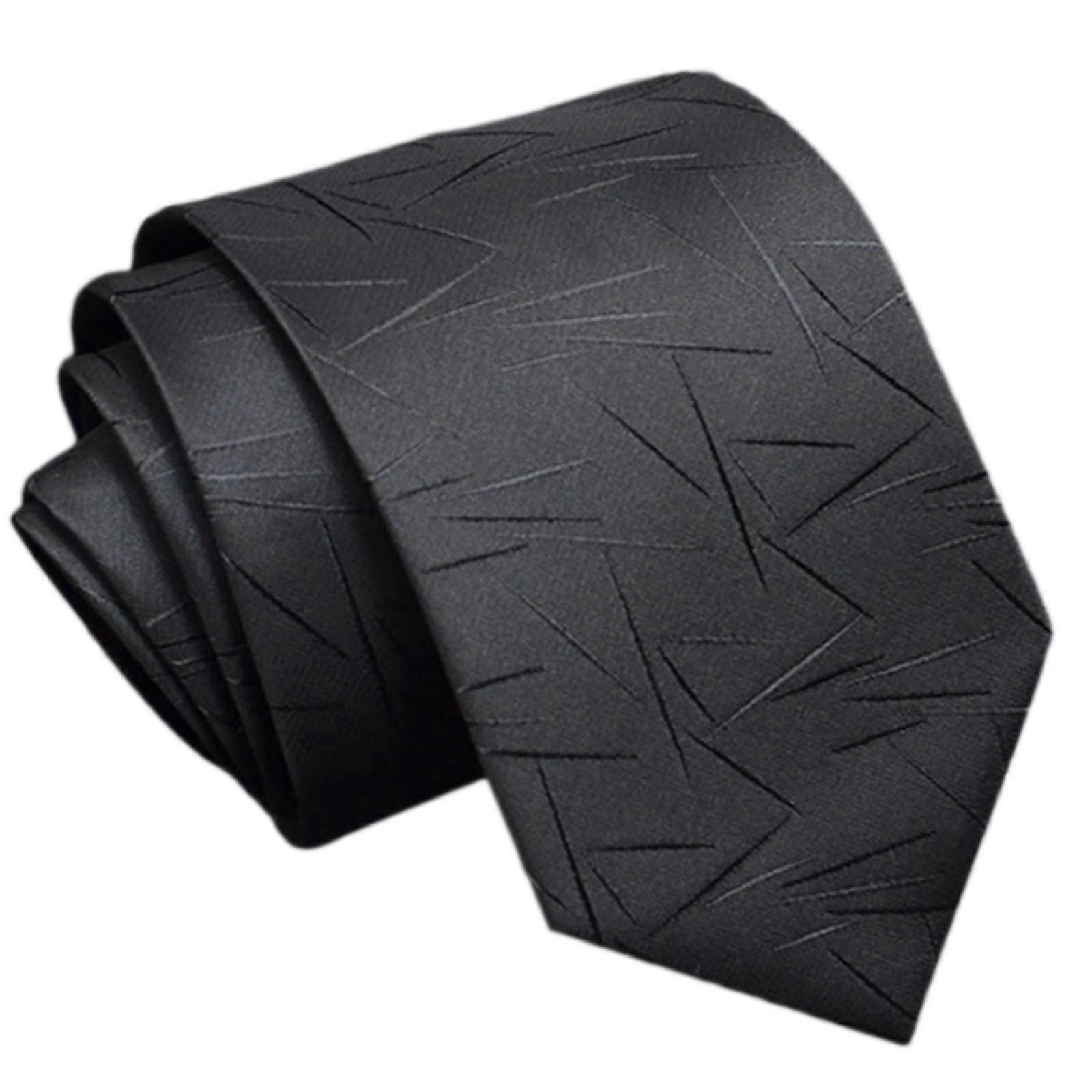 Easy-to-Wear Tie for Graduates Interview Suit Identification Photo Accessories Woven Jacquard Neck Ties Check Stripe 1