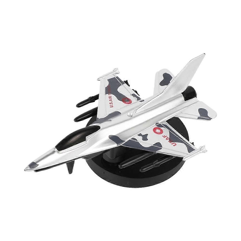 Car Freshener Fighter Aircraft Diffuser Solar Powered Aluminium Dashboard Perfume H9F7 Airplane Style