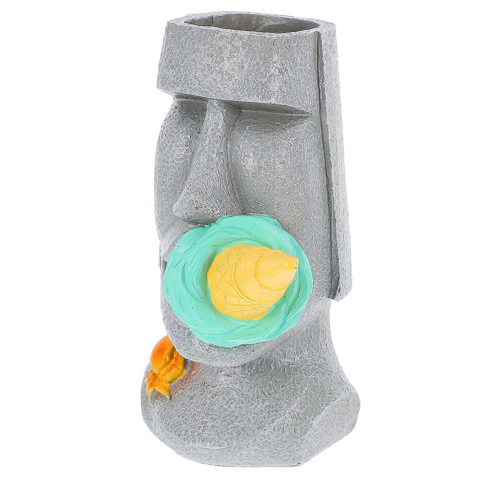 Unique Resin Head Flower Vase for Decorative Use 4Pcs Set