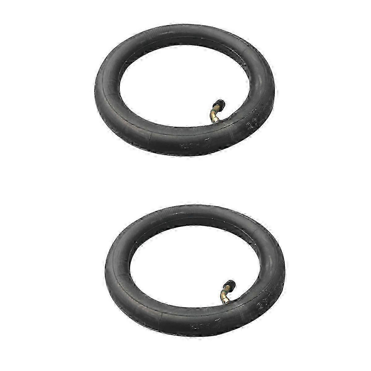 Par de câmaras de ar para scooter de 8 polegadas 8X1 1/4 com válvulas curvas compatíveis com bicicletas dobráveis e scooters elétricas/a gasolina de 26 polegadas