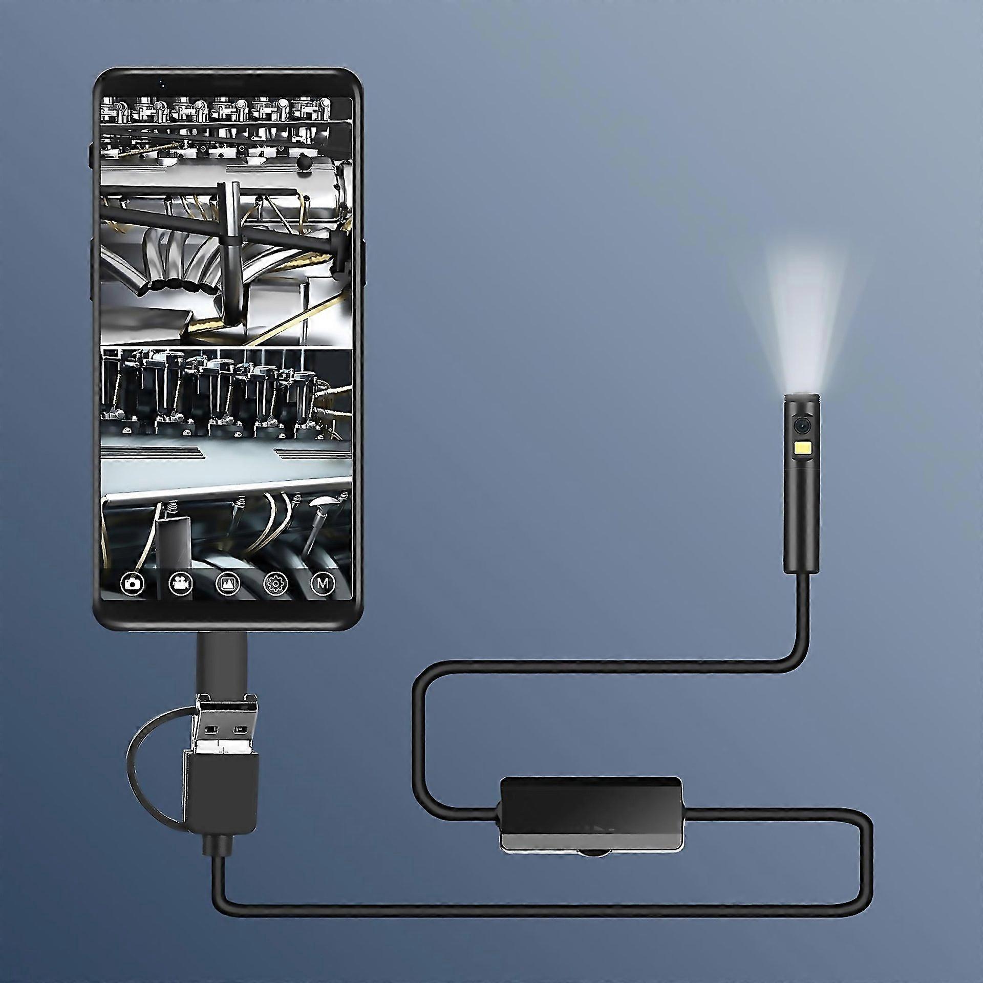 For An100 3 In 1 Dual Cameras Endoscope Length35m Soft Cable Designed For Modern Living