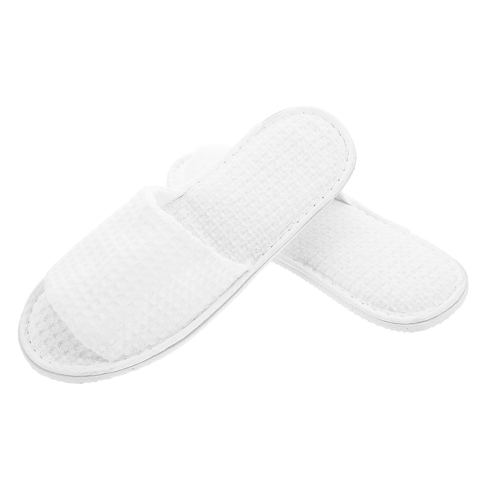 Hotel Slippers For Guests Reusable House Slippers For Guest Comfortable And Hygienic Home Use 11.4×4.5×3.1in 5Pairs