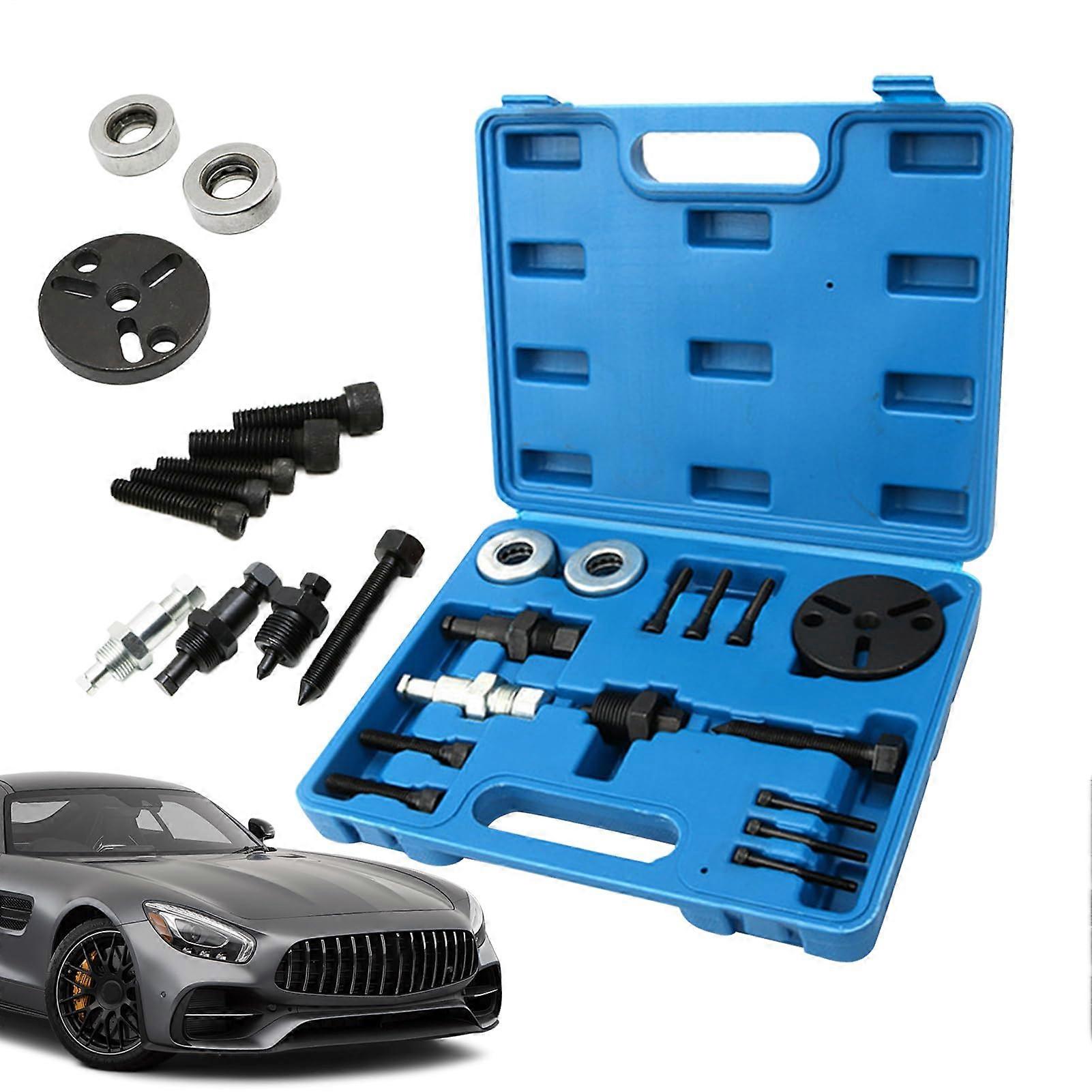 Bearing pullerTool Automotive AC Clutch Puller AntiSlip  Device Accuracy Compressor Hub Extractor Steel Kit