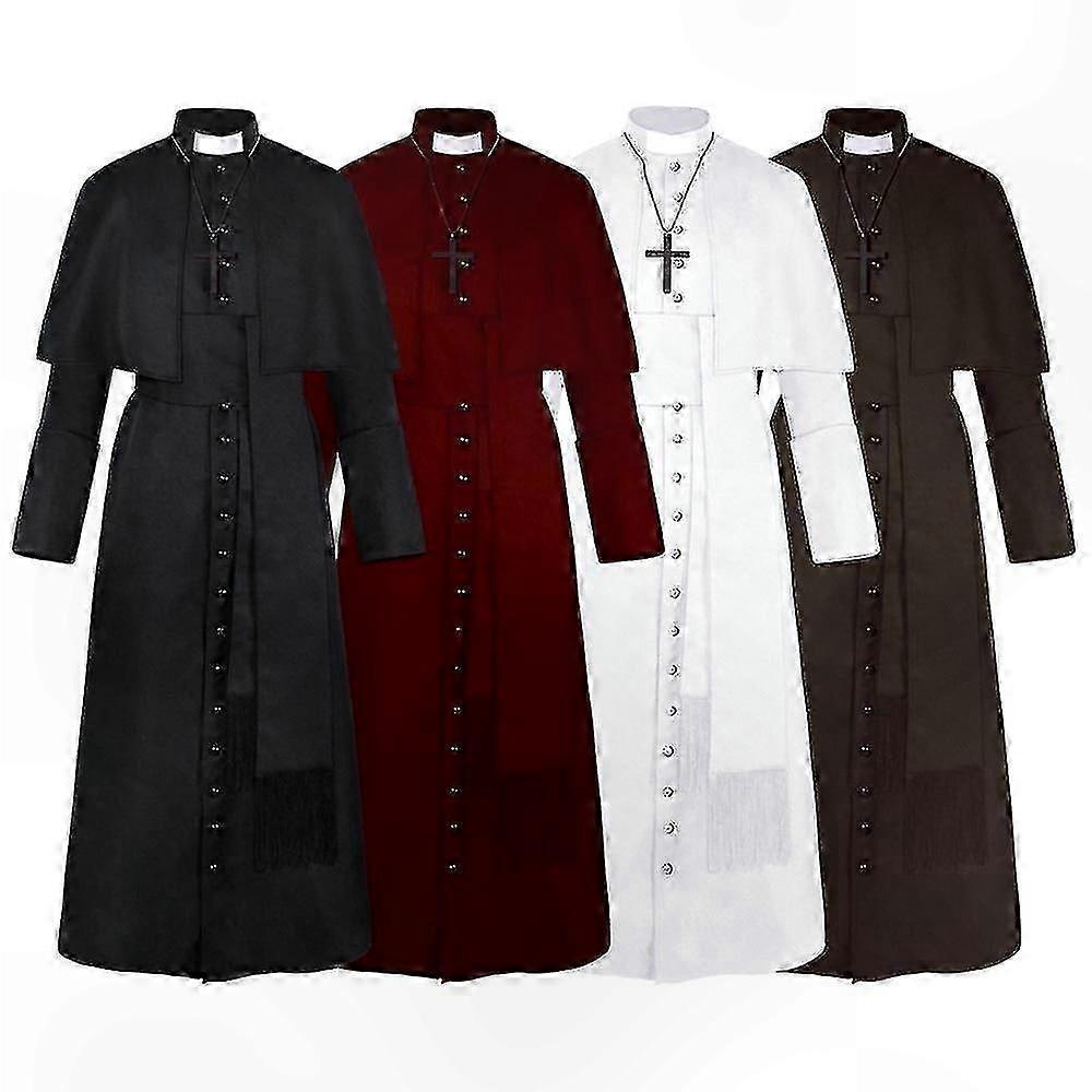 Retro Medieval Clergy Costume for Halloween and Cosplay with Timeless Design