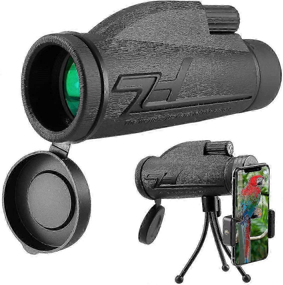 2025 New HD 12x50 Full Optical Monocular Telescope - High Definition, High Magnification, Portable with Rotating Eyepiece, Suitable for Outdoor Bird W