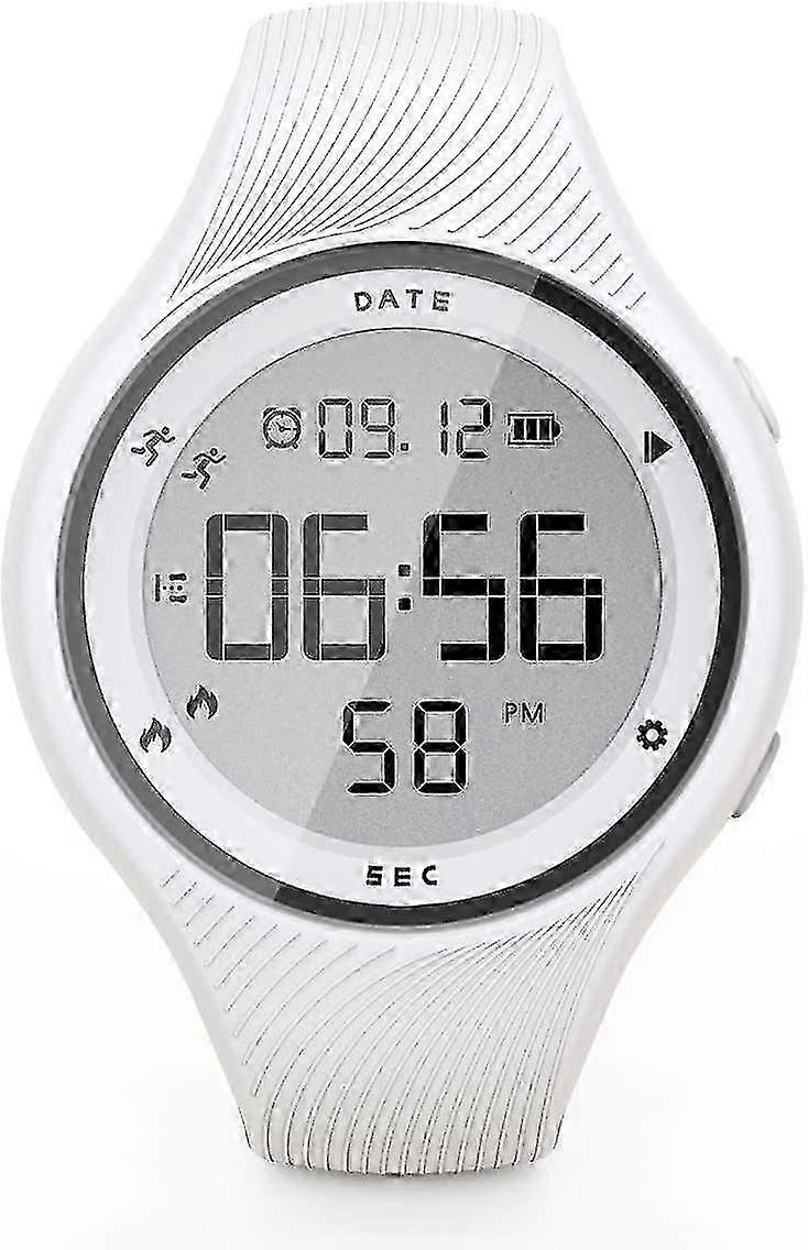 Digital Waterproof Pedometer Watch, Non-bluetooth Fitness Tracker, Step Counter, Distance, Vibrating 25-26s
