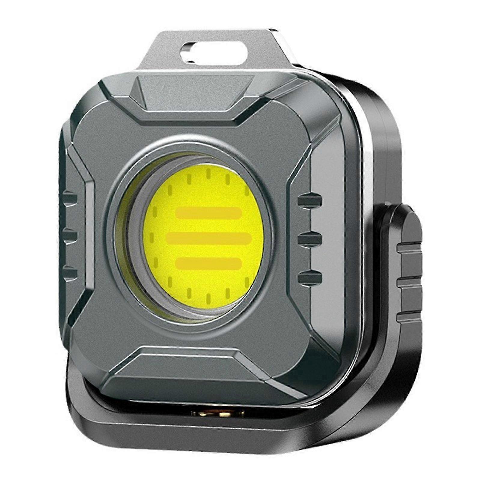 suitable for multifunctional magnetic keychain light 500lm cob camping light adjustable work light for outdoor emergency and repair
