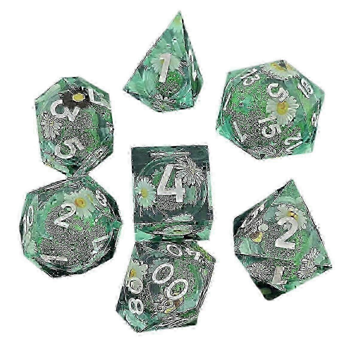 Resin Decal Quicksand for DND Dice Coc Running Group Dice Dnd Cthulhu Polyhedron Running Group Board Game DND Dice E