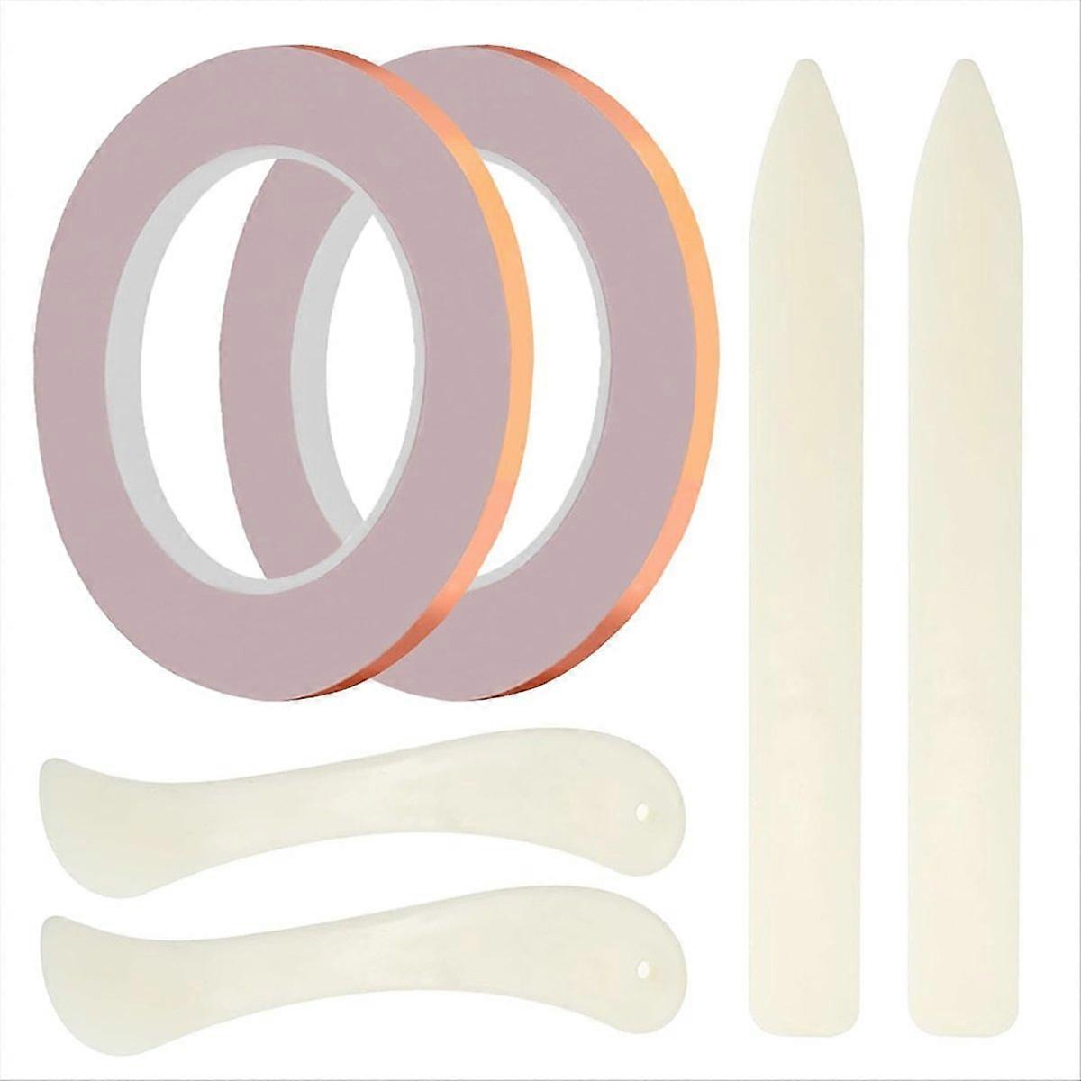 2 Rolls(36 Yards) 1/4 Inch Width Copper Backed Copper Foil Tape