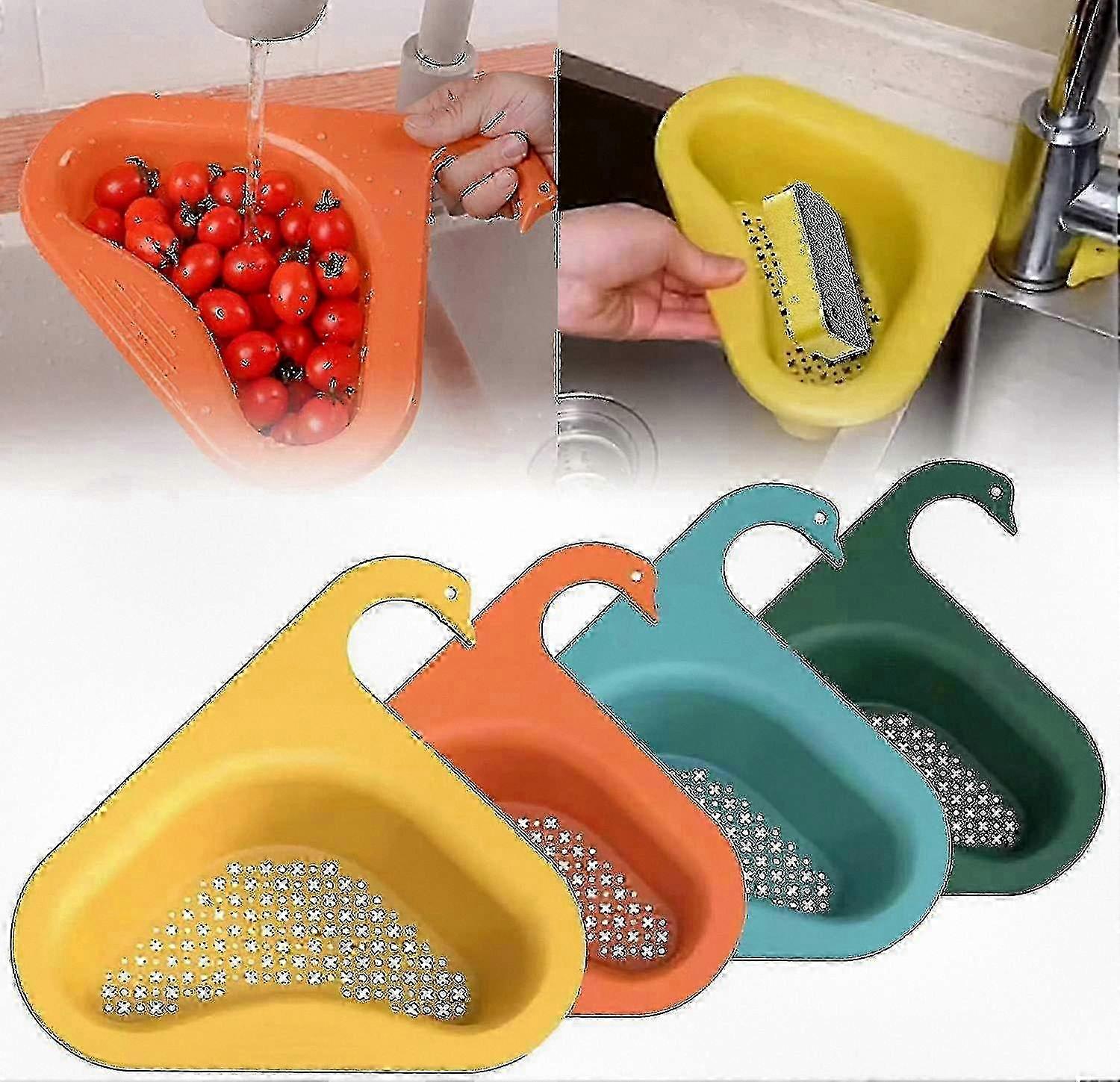 Corner Kitchen Sink Strainer Basket, Triangle Sink Filter for Kitchen Use, Essential Sink Basket for Efficient Water Drainage