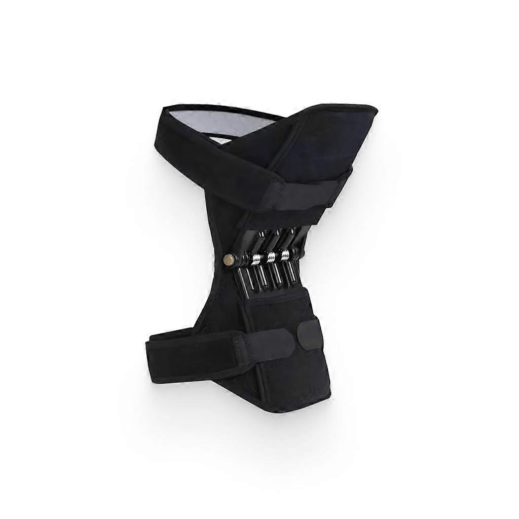 Knee Stabilizer Adjustable Support Brace Neoprene Open Patella Size LXL Black For ACL Injury