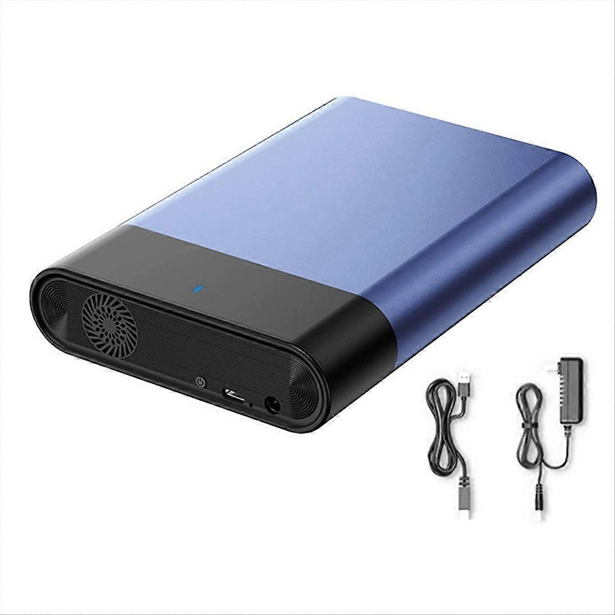 2.5 3.5 Inch HDD Enclosure USB3.1 SSD External Hard Drive Case Built-in Fan 5Gbps 12TB US Plug