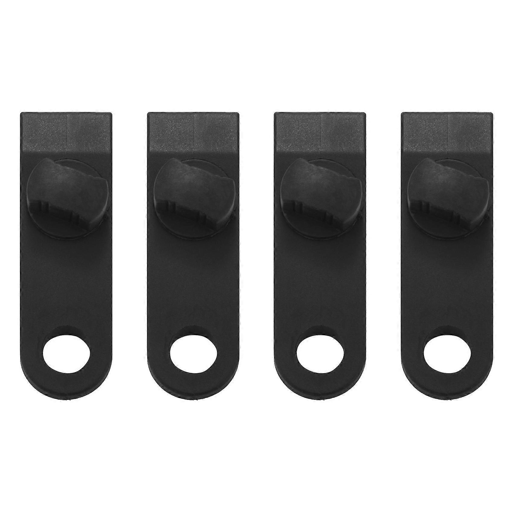 16kpl Tarp Clips - Heavy Duty tuulenpitävä markiisi Puristin kahva -telttapidikkeet Lisävaruste Musta