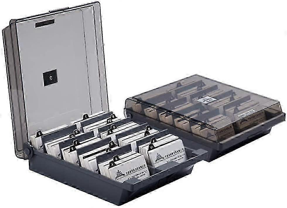 1 Large Format Business Card Holder With Tabs And Dividers (1000 Cards)-mxbc