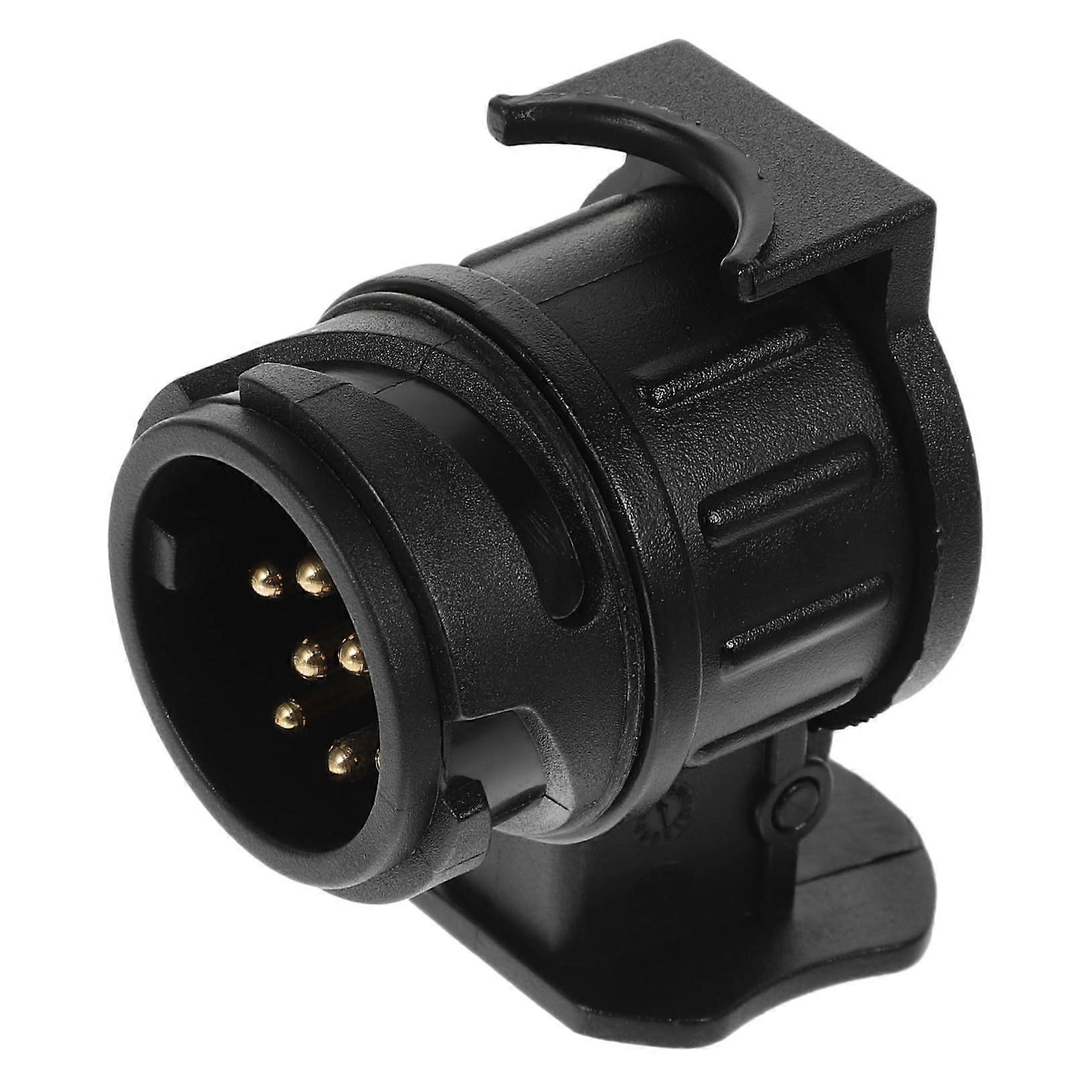 Pin to Pin Trailer Plug Adapter Overload Protection Socket Converter For Truck Trailers Installation Compatible Plugs