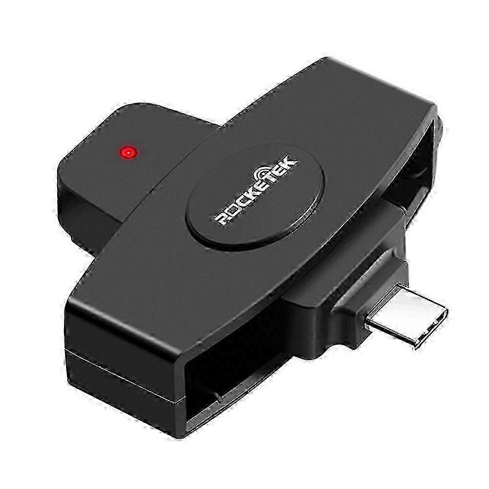 For Android Phones / Macbook Pro / Other Type C Laptop Type C Smart Card Reader Cac Chip Card Reader