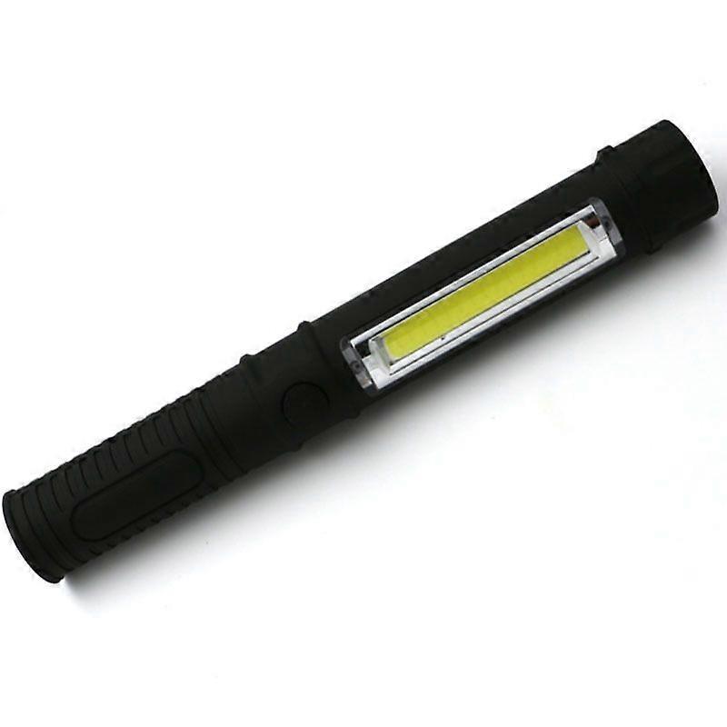 Portable LED Pencil Inspection Light Handheld COB Work Light with Magnet Plastic Multifunctional Bright Flashlight1PCblack