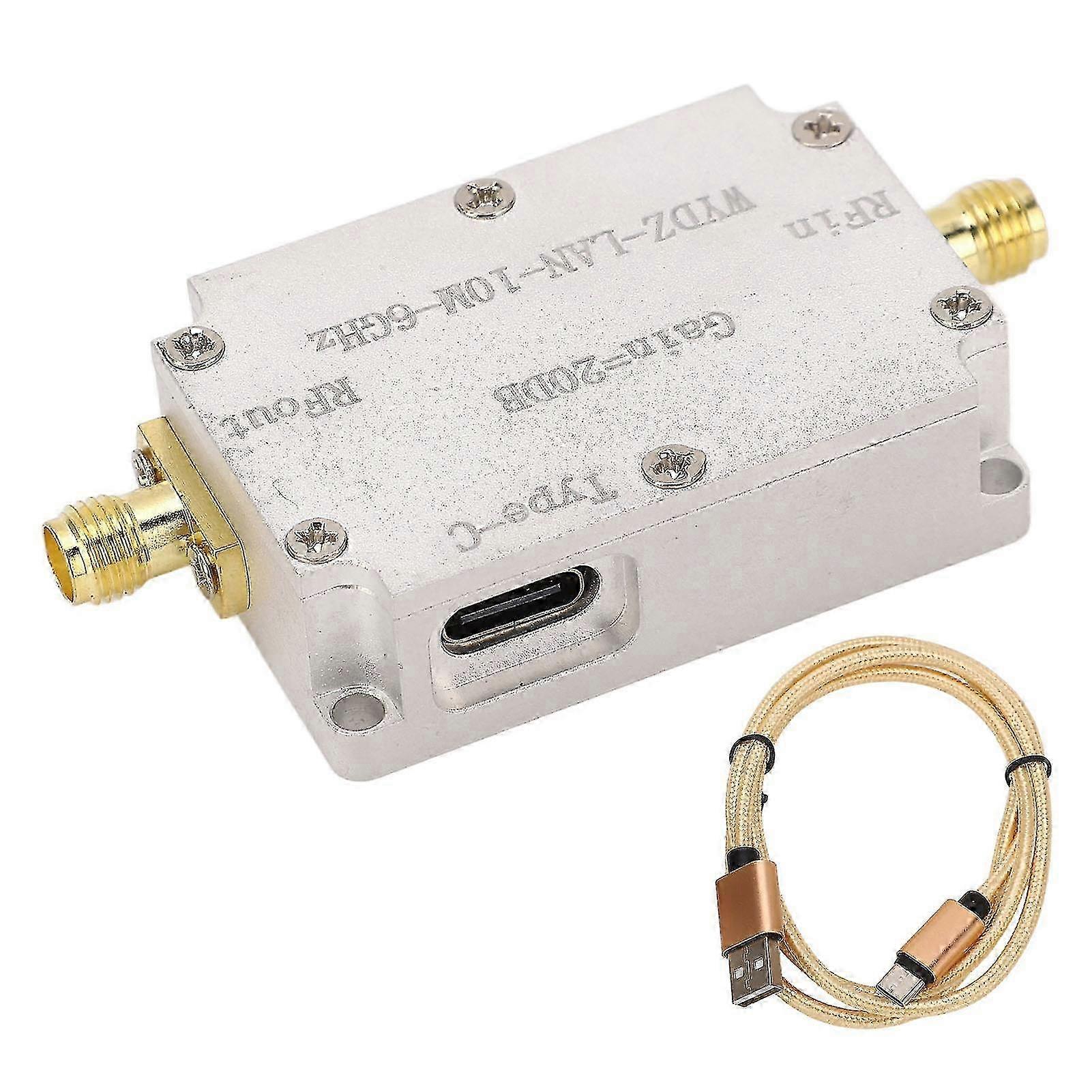 High Flatness Amplifier 10M‑6GHz 20DB Gain LNA RF Signal Drives Receiver Low Noise Amplifier for FM Radio 2025