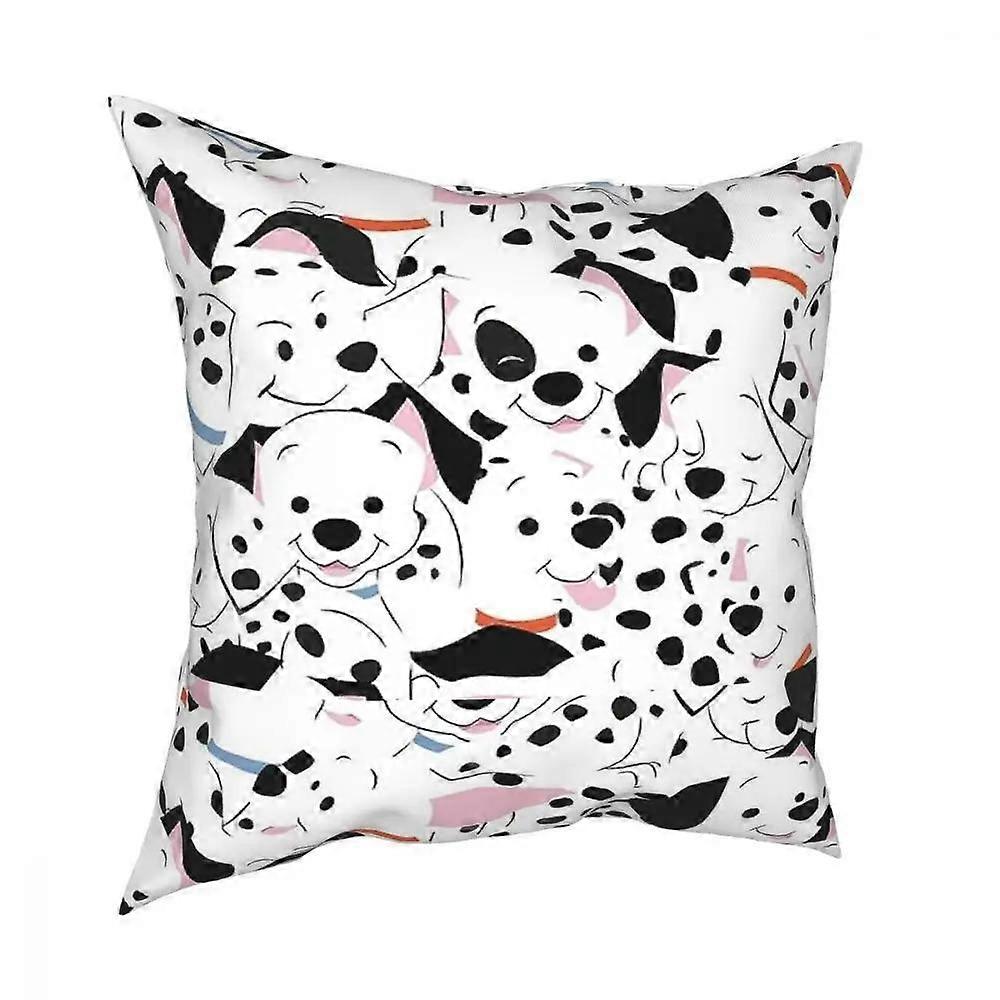 Housse de coussin décorative en polyester à motif dalmatien