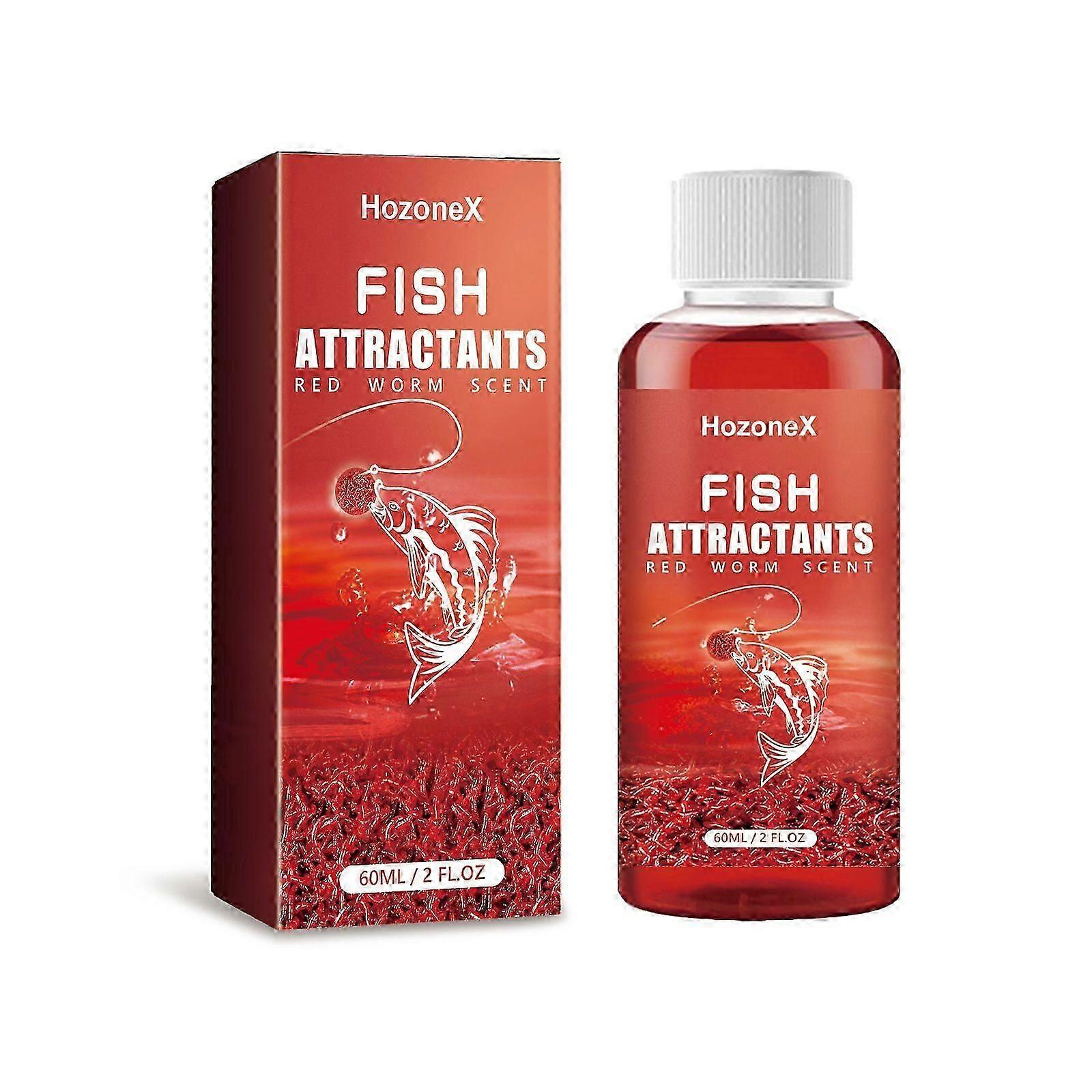 Hozonex Fish Attractant Concentrated Comprehensive Bait For Fishing, Quick Nest Making, Red Worm Liquid, Strong Fishy Fish Attractant And Opening Agen