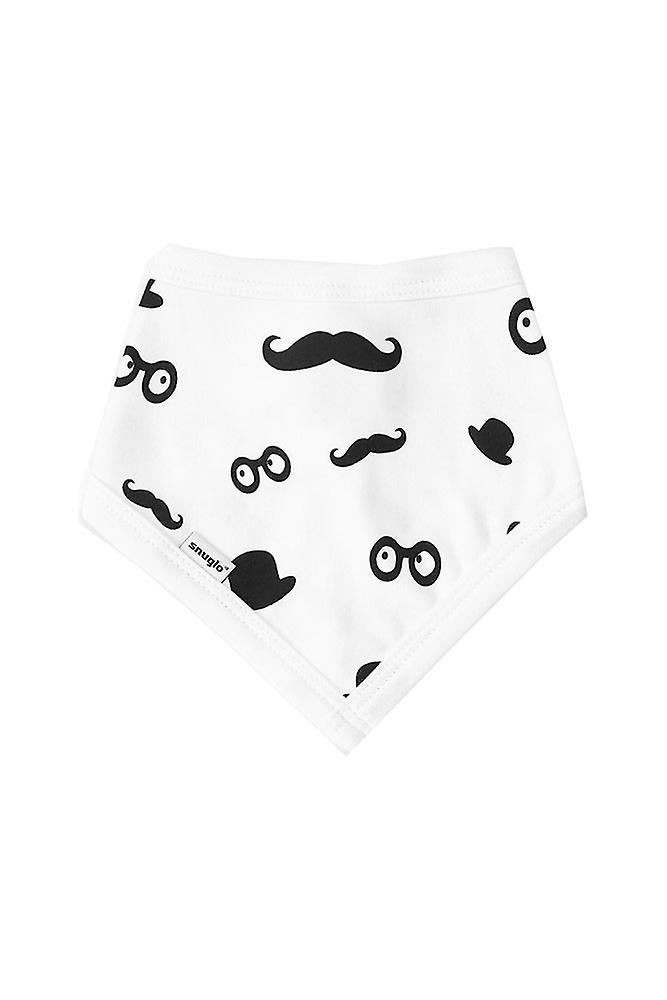 Moustache Pattern Bandana Bib