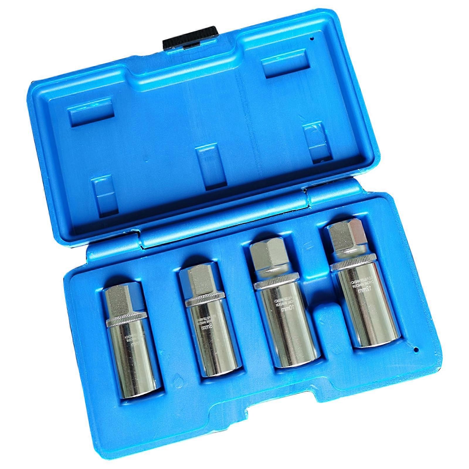 4Pcs Broken Screw Remover Heavy Duty Bolt Extraction Tool Suitable With Various Size Fasteners Multicolor