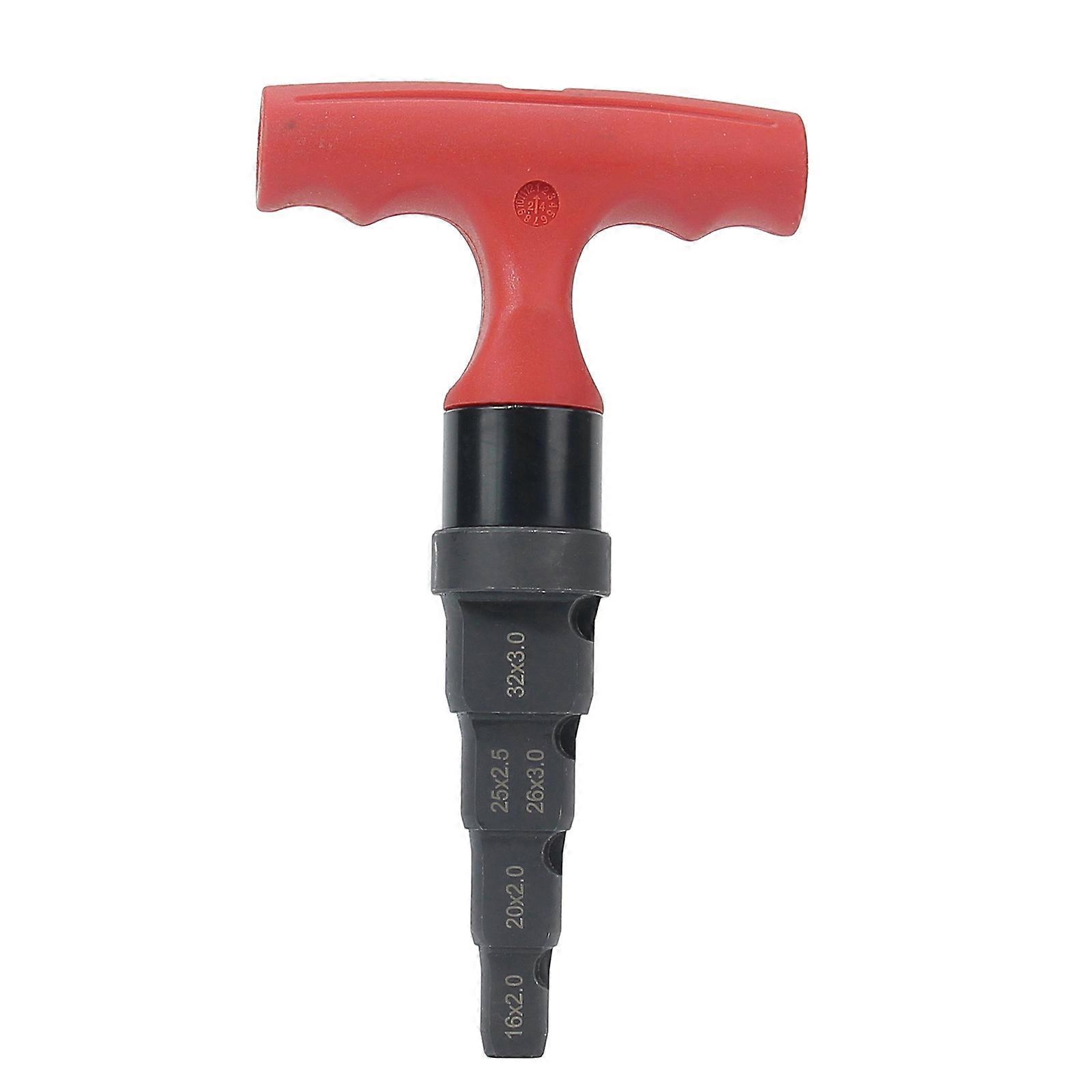 Quadruple Auto Whirling Chamfering Tool Multiple Size Mixture Steel Manual Tool for Aluminum Plastic Conduits Multicolor