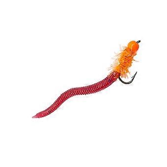 Gesimuleerde regenwormen aas met haak, gloeiend zacht siliconen vislokmiddel, swimbaits, vliegviskunstaas, wit