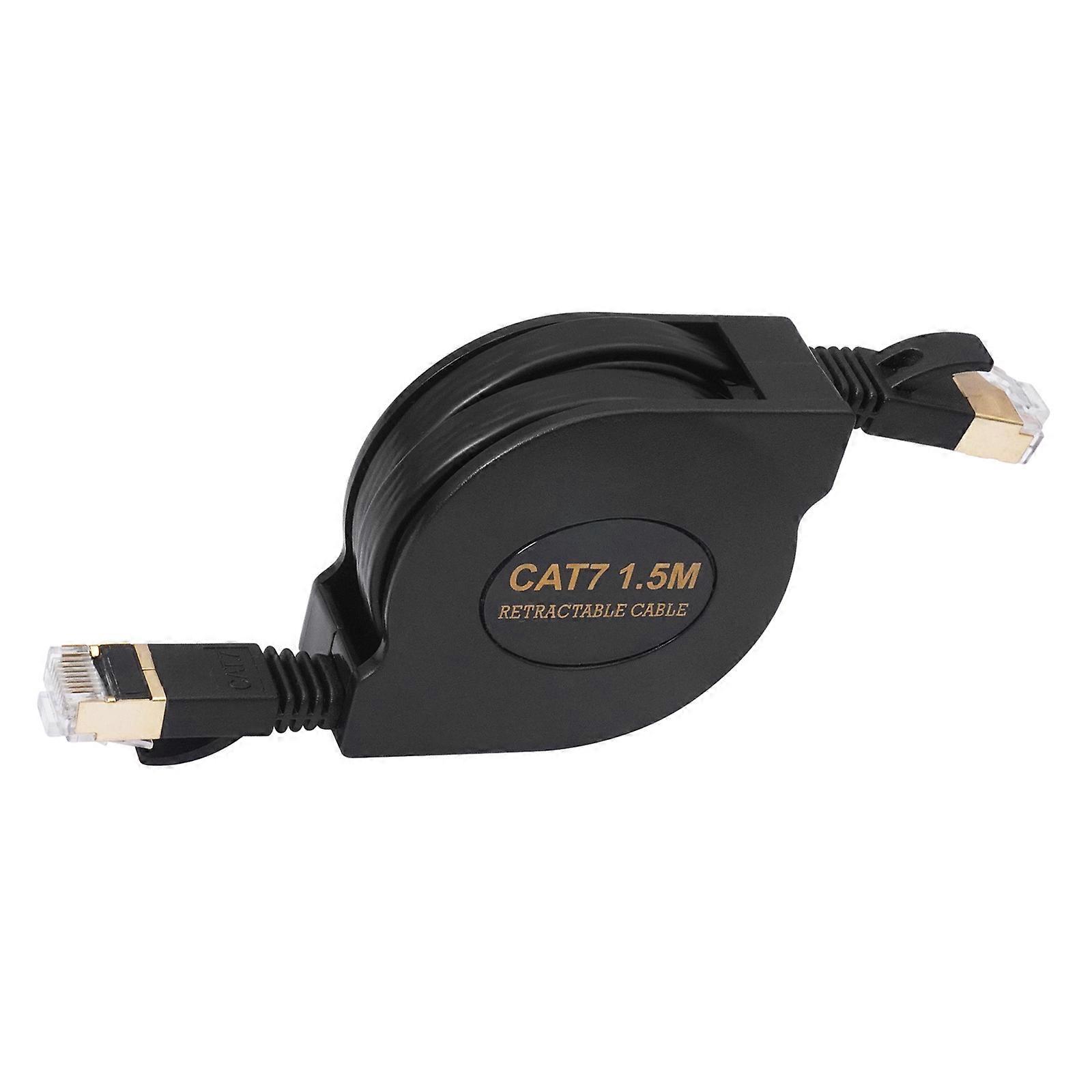 Rugged 10Gbps CAT7 Ethernet Cable 600MHz Frequency Retractable Structure Suitable for Enterprise Networking Solution Multicolor