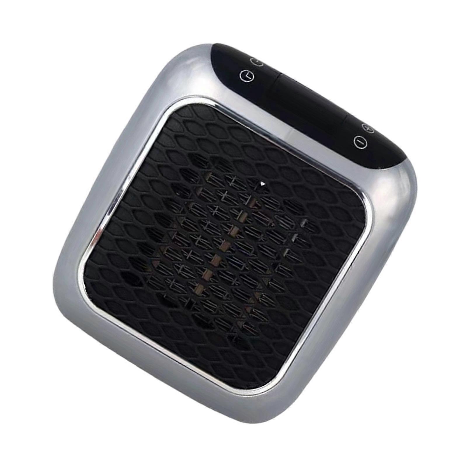 Fast Heating Heaters Small Space Warmer Energy Efficient Plastic Body Quiet Operation for Workstations and Dorm Room  Grey