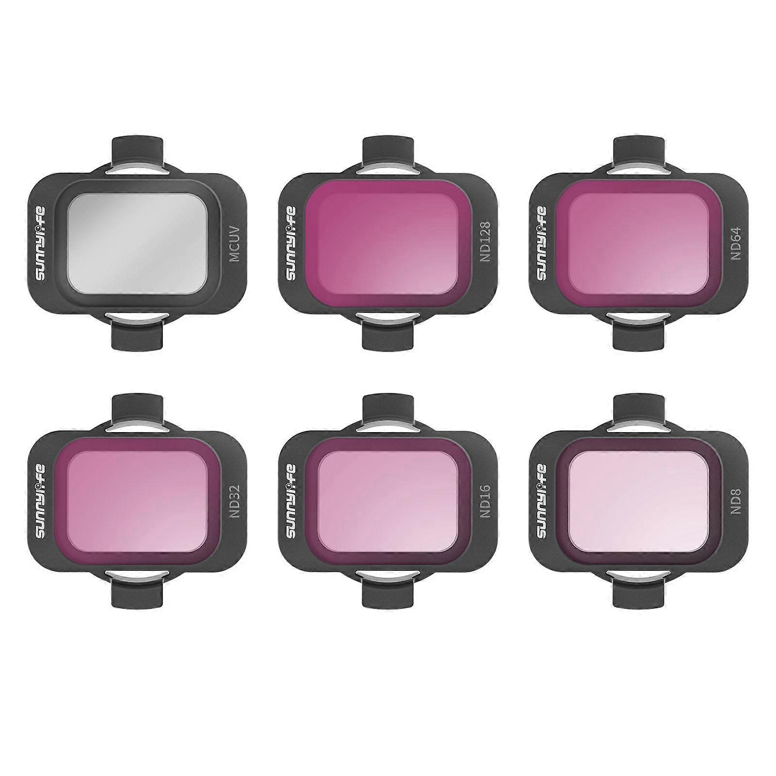 For DJI Avata 2 Sunnylife Camera Lens Filter, Filter: 6 in 1 MCUV ND8/16/32/64/128