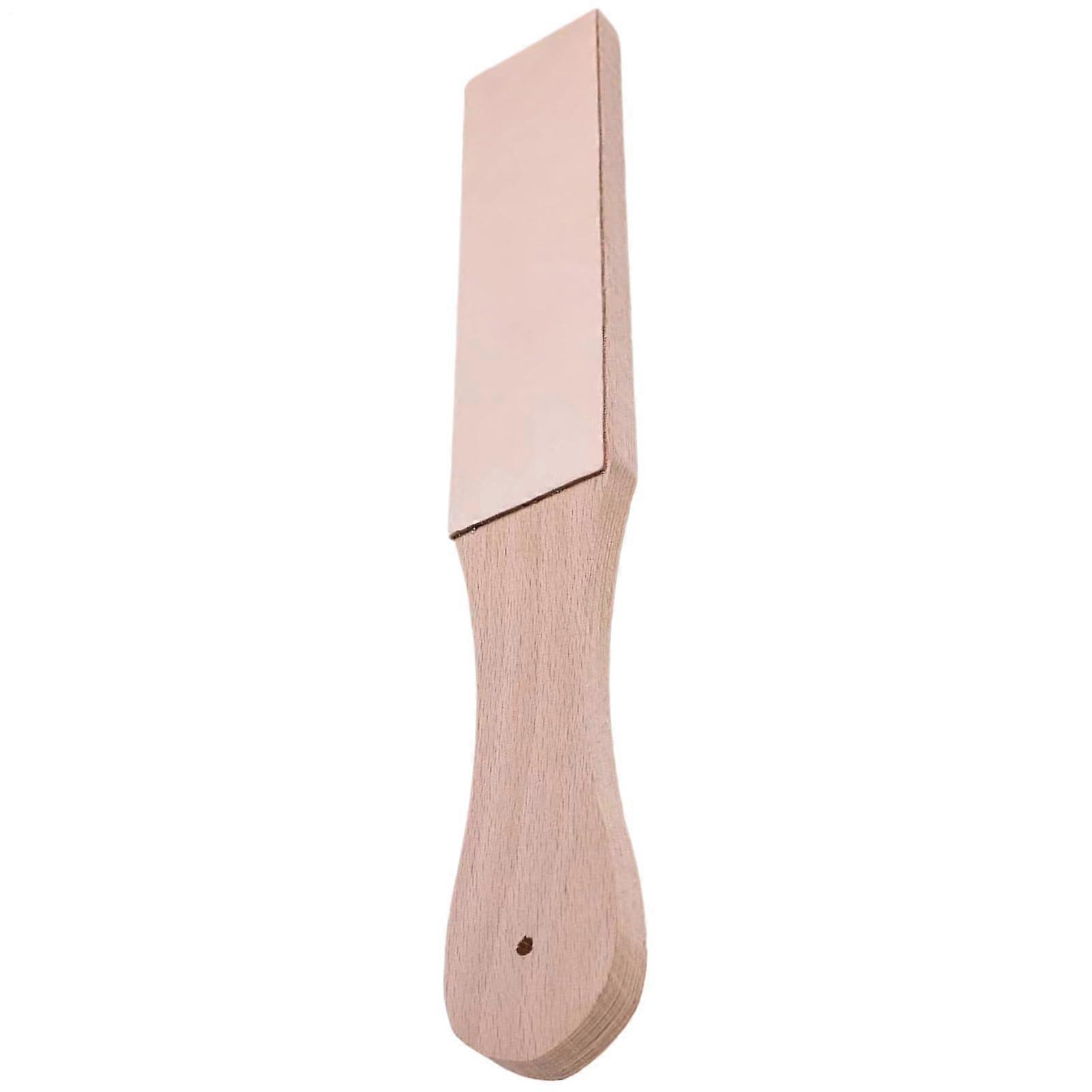 Leather Sharpening Strop, Paddle Strop Block, DoubleSided Leather Strop, Ergonomic Handle Knife Sharpener