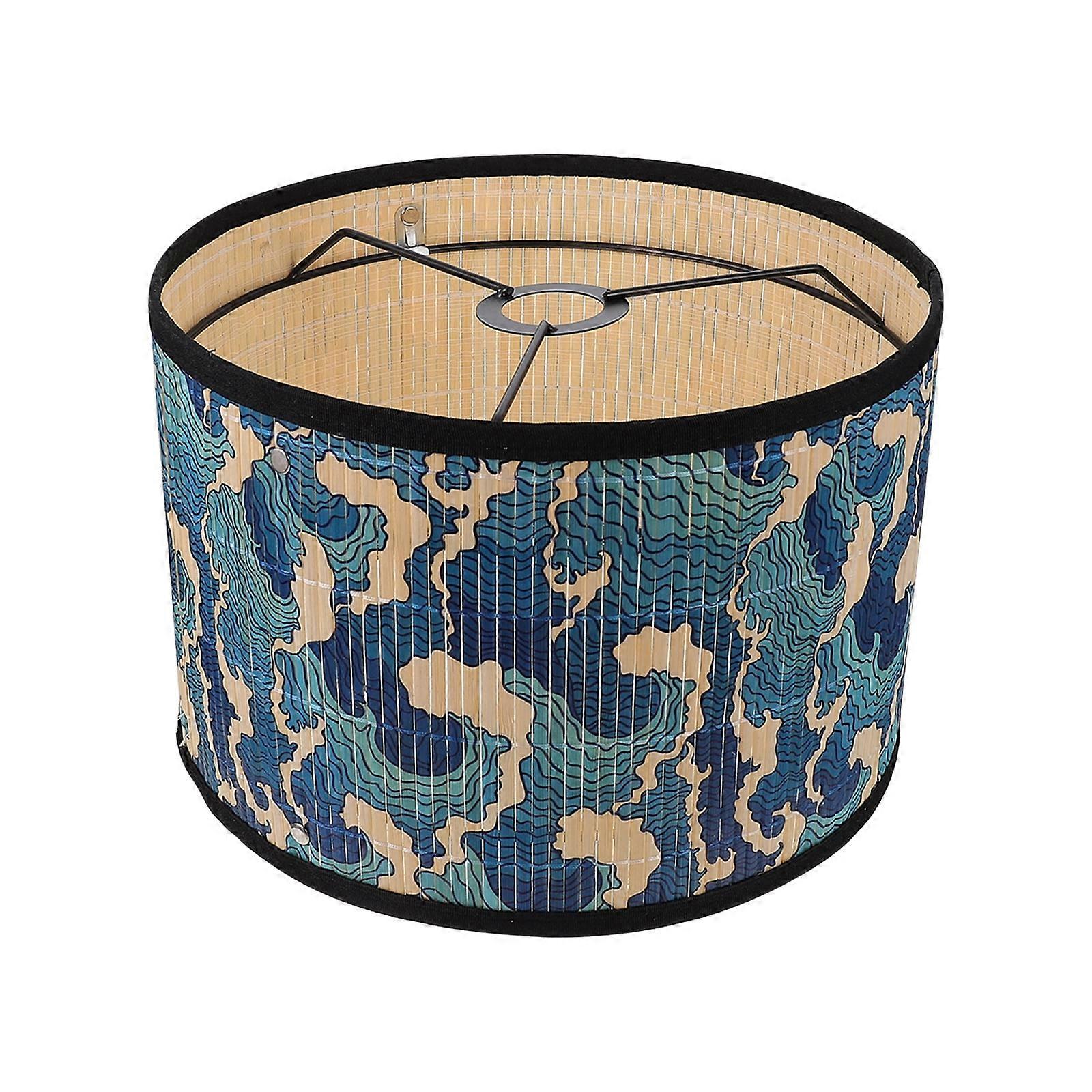 Eease Rattan Lamp Shade Clip-On Japanese Style Chandelier Protector