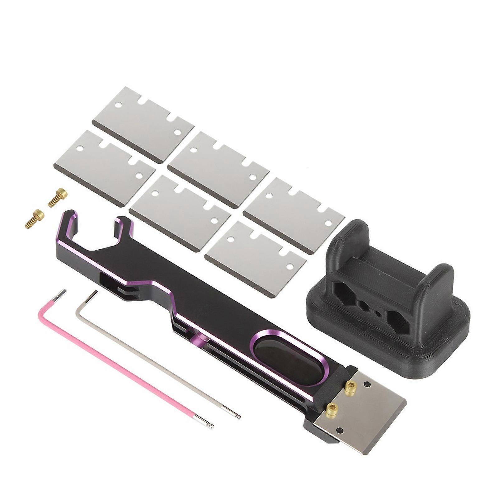 Precisions 3D Printing Tool Set With Duals Color Design Interchangeables Scrapers Blade And Builts In Tube Cutting Function Multicolor