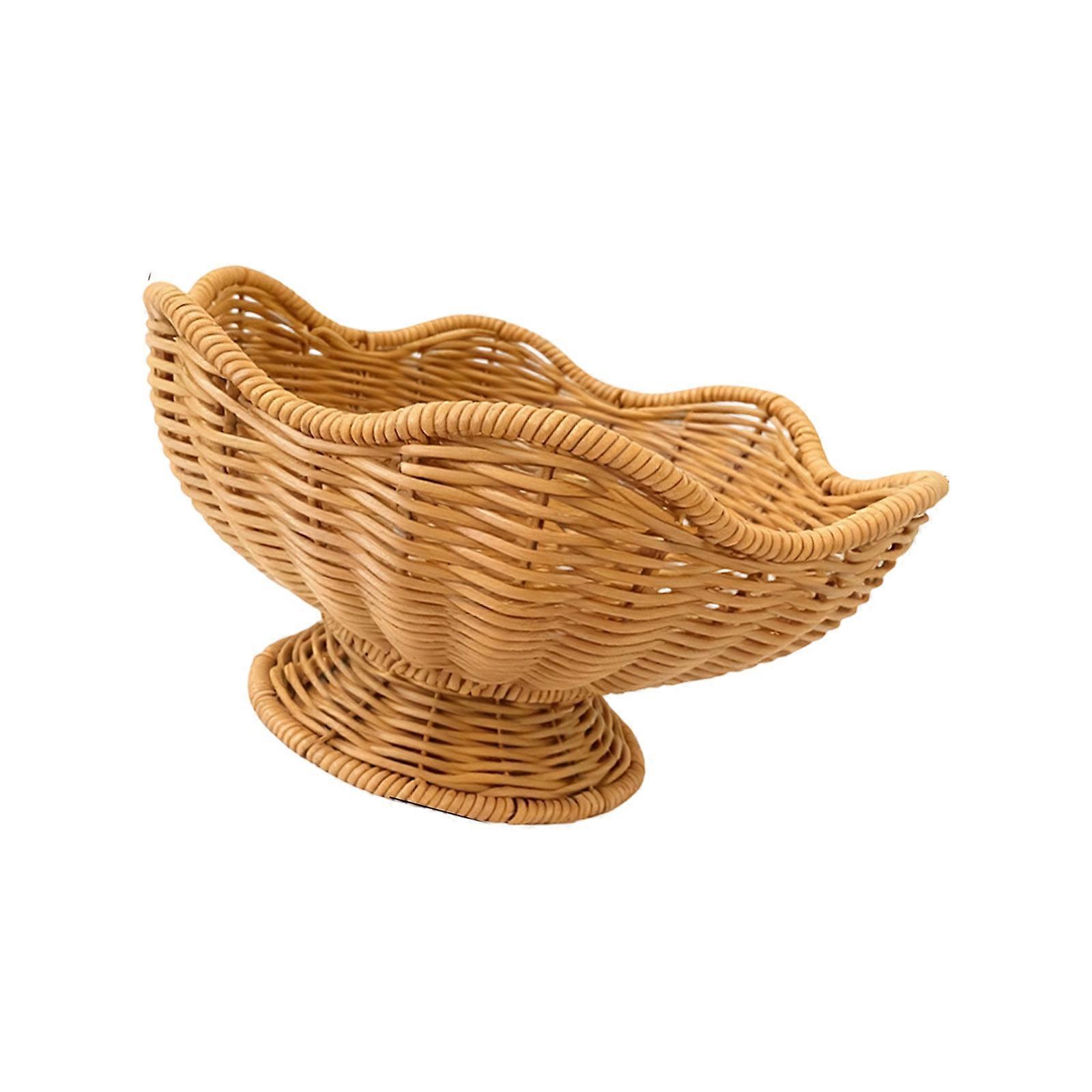 Practical PP Flower Basket for Vegetable Display Multipurpose Food Container Space Saving Home Organization Multicolor