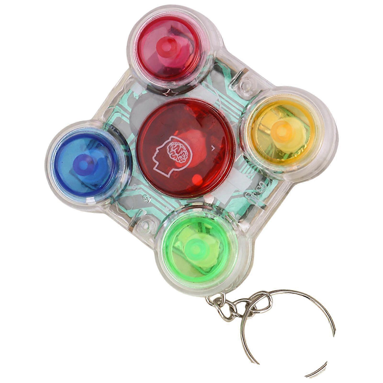 Children Portable Memory Cube Game Device with Simple Operation Family Entertainment Consoles for any time  Learning Fun  White