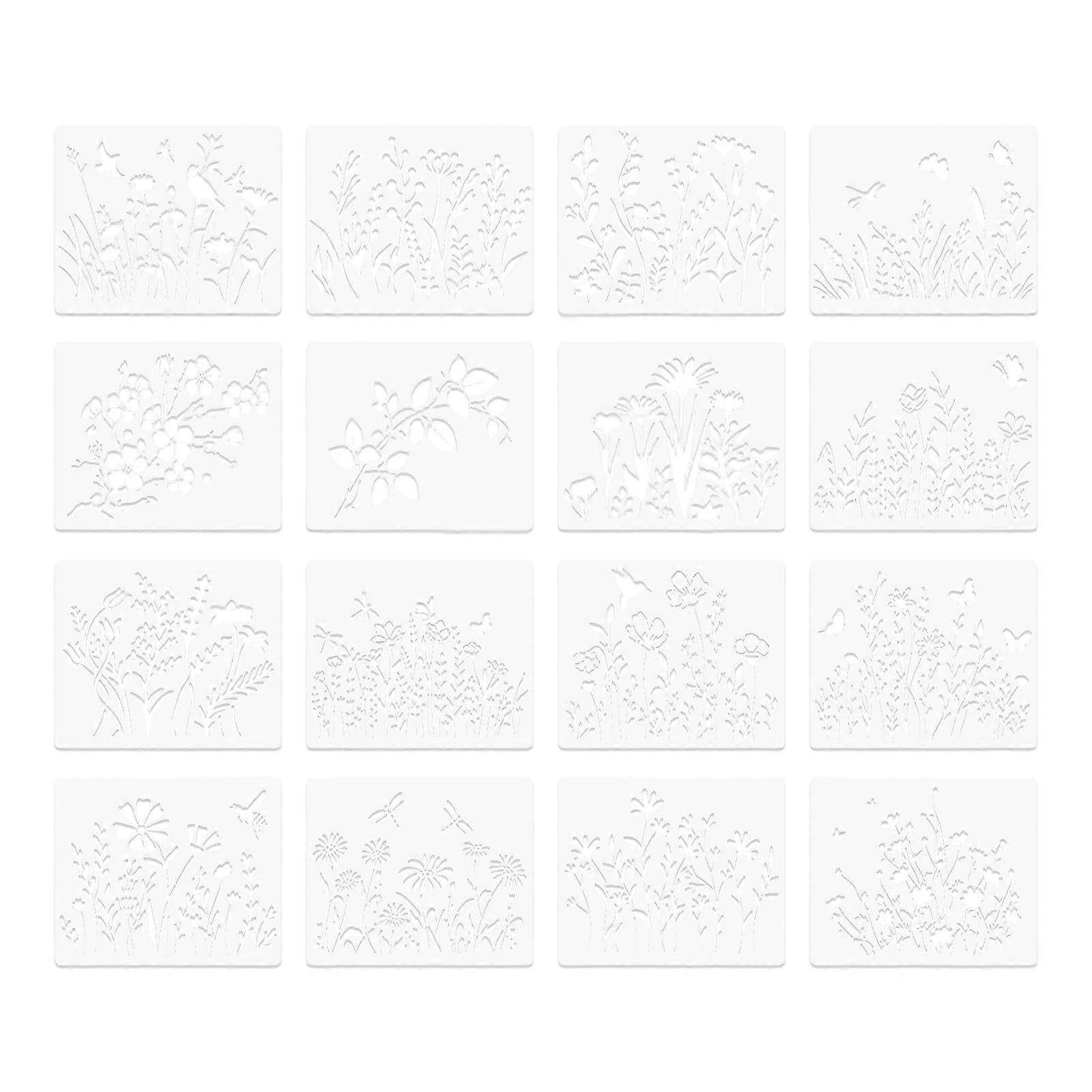 Reusable Artistic Template Craft Tool With Quality PET Materials Precisions Cut For Multiple Surfaces Decoration Project Multicolor