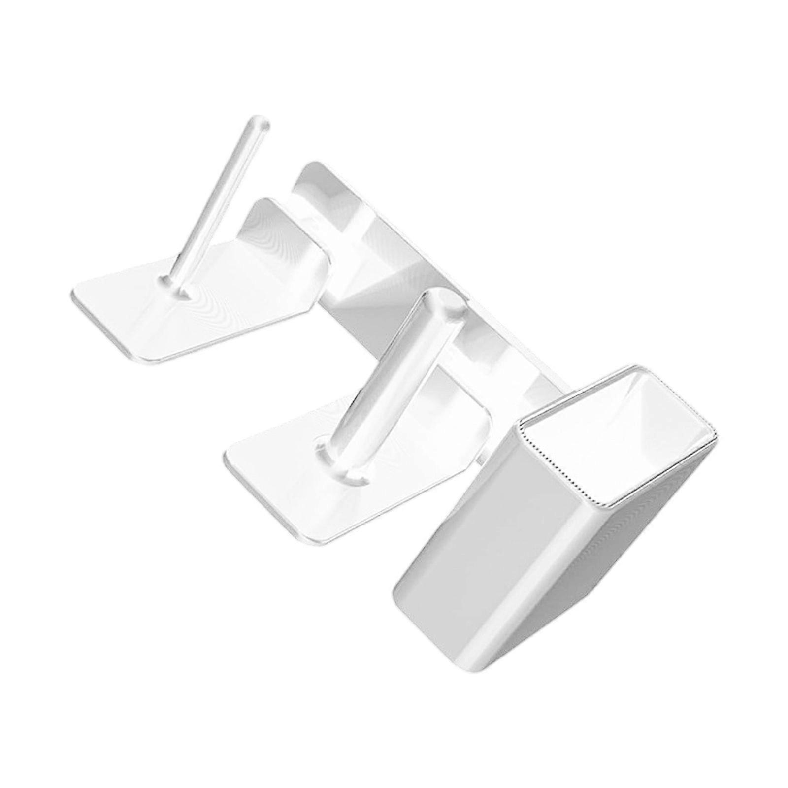 Multipurpose Drink Accessory Holder Mounts Securely on Tables Cup Shelf Plastic Texture for Fast Service Environments  White